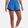 Fly By 2in1 Short De Running Femmes-Bleu,Bleu Foncé