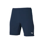 V&ecirc;tements de tennis Mizuno Mizuno Trad Shorts Hommes-Bleu Fonc&eacute;