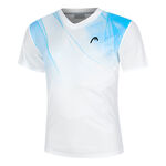 Vêtements HEAD HEAD Topspin T-shirt Hommes-Blanc,Bleu Clair