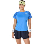 Vêtements ASICS ASICS Game T-shirt Femmes-Bleu