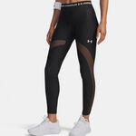 V&ecirc;tements Under Armour Under Armour HeatGear Mesh Collant tight Femmes-noir, blanc