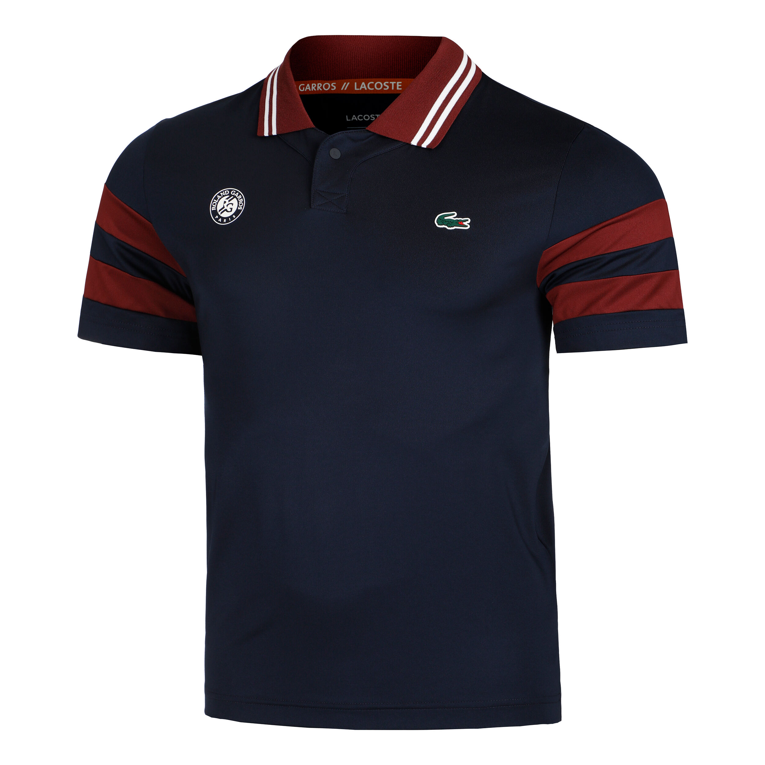 Buy Lacoste Polo Hommes Bleu Fonce Rouge Fonce online Tennis Point CH