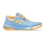 Chaussures de padel ASICS ASICS Gel-Resolution X Chaussures Padel Femmes-Bleu Gris, Orange