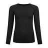 BL Top Crew Neck Performance Light Eco Haut Manches Longues Femmes-Noir