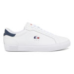 Lacoste Lacoste Powercourt Baskets Hommes-blanc, bleu fonc&eacute;