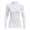 Coldgear Authentics Mockneck Haut Manches Longues Femmes-Blanc