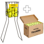 Balles De Tennis Tennis-Point Training 72 Bälle im Beutel (drucklos) plus Ballkorb