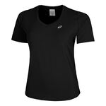 V&ecirc;tements ASICS ASICS Road V-Neck Maillot De Course Femmes-Noir