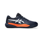 Chaussures de tennis ASICS ASICS Gel-Resolution X GS Chaussure Terre Battue Enfants-Bleu Fonc&eacute;,Blanc