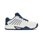 Chaussures de tennis K-Swiss K-Swiss Hypercourt Express 2 Chaussure Terre Battue Enfants-Blanc,Bleu Foncé
