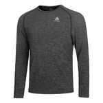 V&ecirc;tements Odlo Odlo Crew Neck Essential Seamless Haut Manches Longues Hommes-Gris