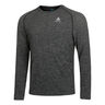 Crew Neck Essential Seamless Haut Manches Longues Hommes-Gris