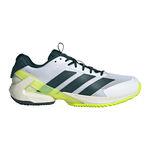 Chaussures de tennis adidas adidas Adizero Ubersonic 5 Chaussure Terre Battue Hommes-Blanc,Vert Fonc&eacute;
