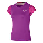V&ecirc;tements Mizuno Mizuno Charge Printed T-shirt Femmes-Violet