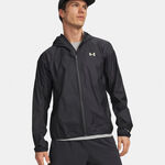 V&ecirc;tements Under Armour Under Armour Explor Trail Run Rain  Veste running Hommes-anthracite, vert clair