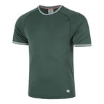 V&ecirc;tements Wilson Wilson Court Performance Crew T-shirt Hommes-Vert Fonc&eacute;