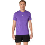 Vêtements ASICS ASICS Road Seamless Maillot De Course Hommes-Violet