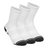 Performance Tech Crew Chaussettes De Sport Pack De 3-Blanc