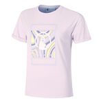 Vêtements Quiet Please Quiet Please Mind Swirl Court T-shirt Femmes-Lilas,Multicouleur
