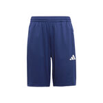V&ecirc;tements adidas adidas Training Essentials 3 Stripes 8in Shorts Enfants-Bleu Fonc&eacute;,Blanc