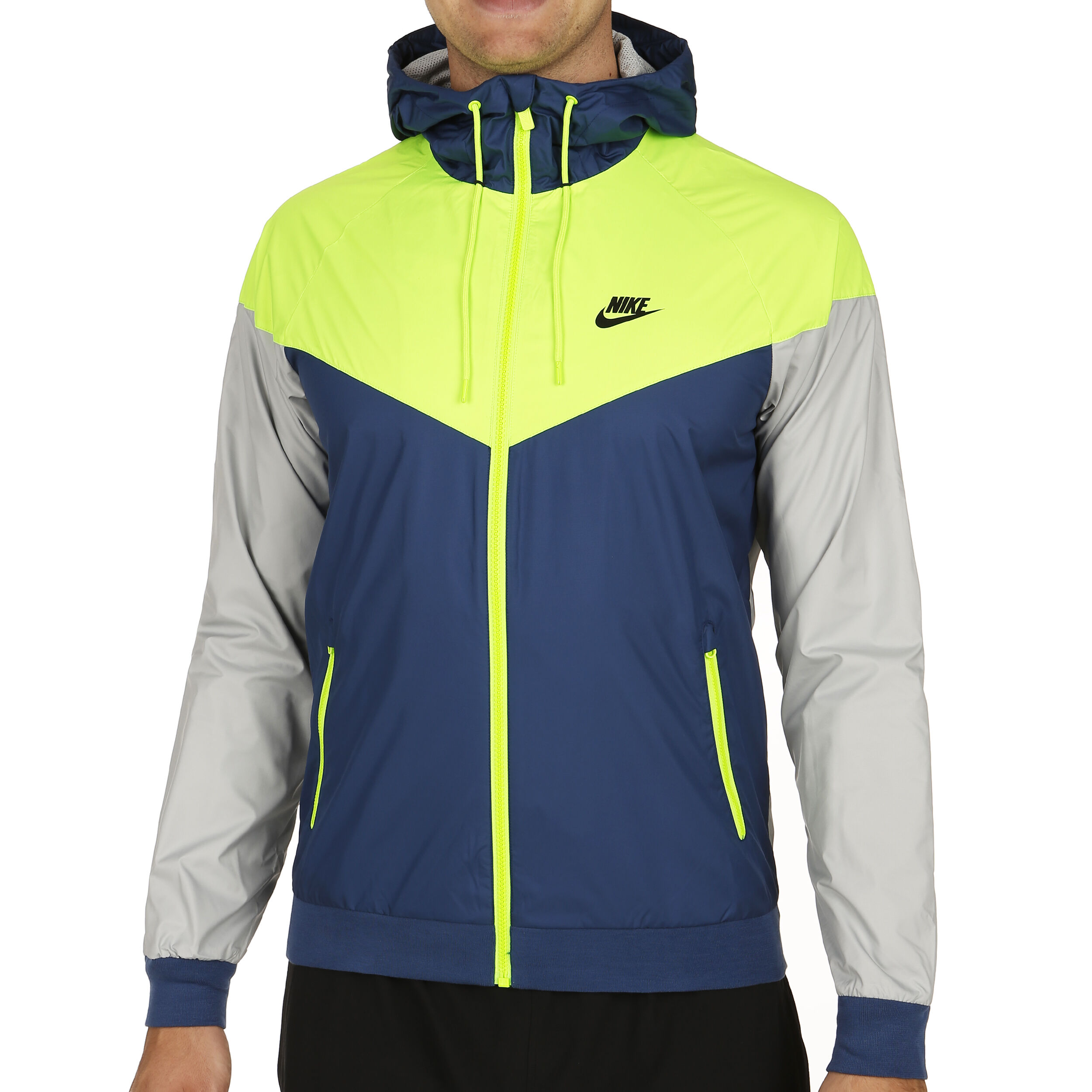 Buy Nike Sportswear Windrunner Veste De Survetement Hommes Bleu Vert Fluo online Tennis Point CH