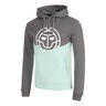 Lunis Lifestyle Hoody - dark grey/ mint
