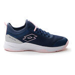 Chaussures de tennis Lotto Lotto Mirage 500 II Chaussures Toutes Surfaces Femmes-Bleu Foncé,Rosé