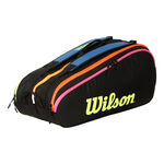Wilson Wilson Team Neon Collection Housse De Raquette Lot De 12 Edition Sp&eacute;ciale-Noir