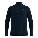 V&ecirc;tements Odlo Odlo Essential 1/2 Zip Maillot de course Hommes-bleu fonc&eacute;