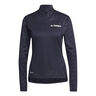 Multi Half-Zip Haut manches longues Femmes - bleu foncé, 