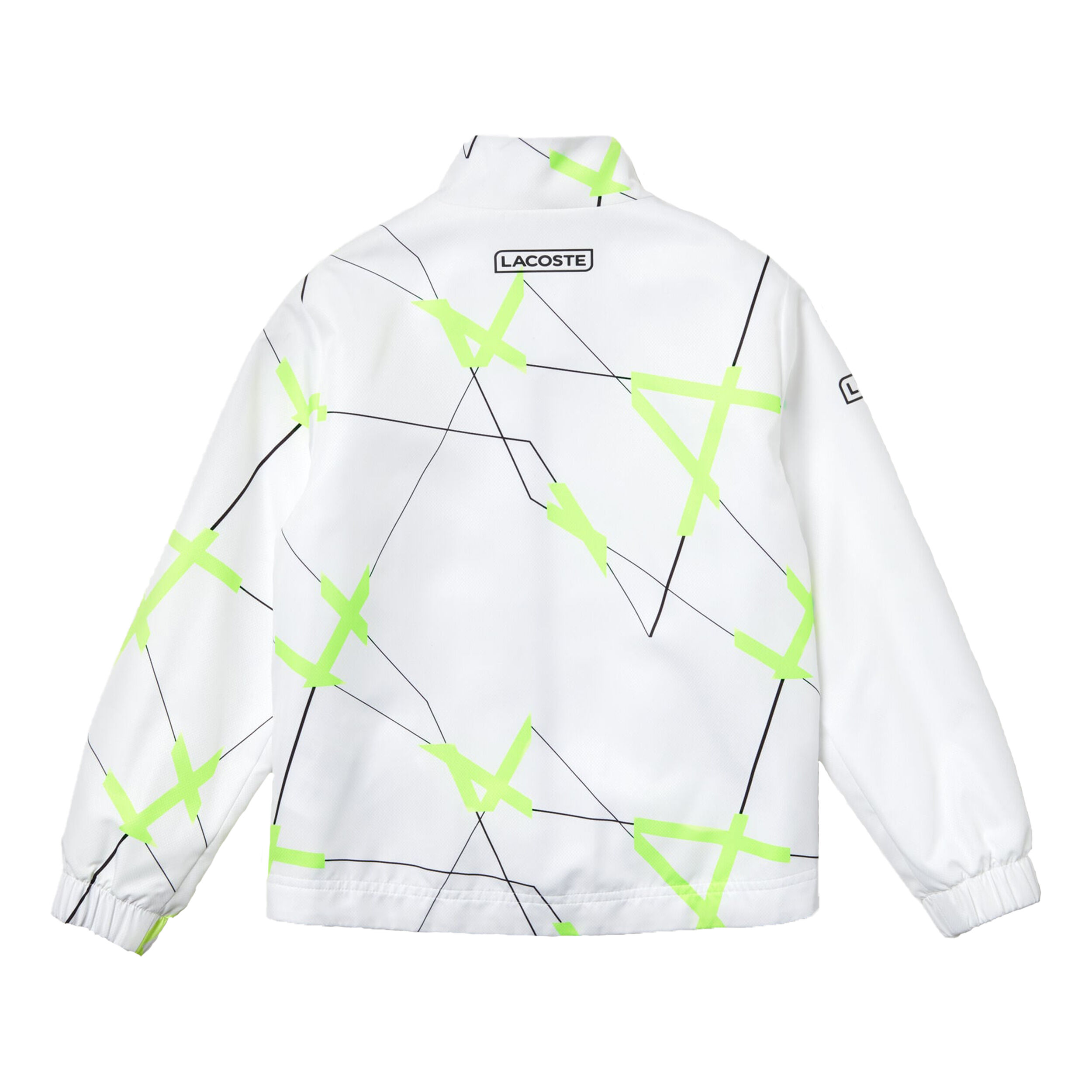 Survetement lacoste blanc jaune on sale