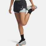 V&ecirc;tements Under Armour Under Armour Explor Trail Ultra Lined  Short de running Femmes-anthracite, bleu