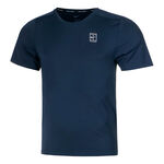 V&ecirc;tements de tennis Nike Nike Court Dri-Fit Advantage T-shirt Hommes-Bleu Fonc&eacute;,Blanc