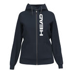 V&ecirc;tements HEAD HEAD Club Original Full Zip Gilet En Coton Femmes-Bleu Fonc&eacute;