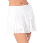 V&ecirc;tements Lucky in Love Lucky in Love Pleated Smocked 14in Jupe Femmes-Blanc
