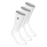 Performance Long Chaussettes De Tennis Pack De 3-Blanc