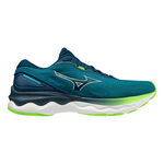 Chaussures de running Mizuno Mizuno Wave Skyrise 3 Chaussure De Running Sans Stabilisateurs Hommes-Bleu,Vert
