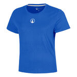 V&ecirc;tements de tennis Quiet Please Quiet Please Spin T-shirt Femmes - bleu, blanc