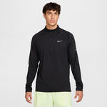 V&ecirc;tements Nike Nike Stride Half-Zip Longsleeve Maillot de course Hommes-noir, argent