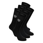 Vêtements De Tennis BIDI BADU Don Carlito XXL Crew Move Socks 6 Pack - black