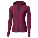 V&ecirc;tements Mizuno Mizuno Active Warmalite Hybrid Full Zip Maillot De Course Femmes-Violet