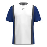 Vêtements HEAD HEAD Club 25 Tech T-shirt Hommes-Blanc,Bleu Foncé