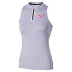 Vêtements de tennis Mizuno Mizuno Daybreakers Printed Débardeur tank top Femmes - bleu clair, 