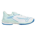 Chaussures de tennis Mizuno Mizuno Wave Exceed Tour 6 Chaussure Terre Battue Femmes-Blanc,Bleu