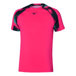 V&ecirc;tements Mizuno Mizuno Frontier Shadow T-shirt Hommes-Pink,Multicouleur
