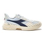 Chaussures de tennis Diadora Diadora B. Elite Star Made In Italy Chaussures Toutes Surfaces Hommes-Blanc,Bleu