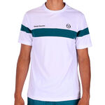 V&ecirc;tements de tennis Sergio Tacchini Sergio Tacchini Leone PL T-shirt Hommes - blanc, bleu petrol