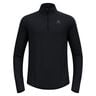 Zeroweight Warm Mid Layer 1/2 Zip Maillot De Course Hommes-Noir