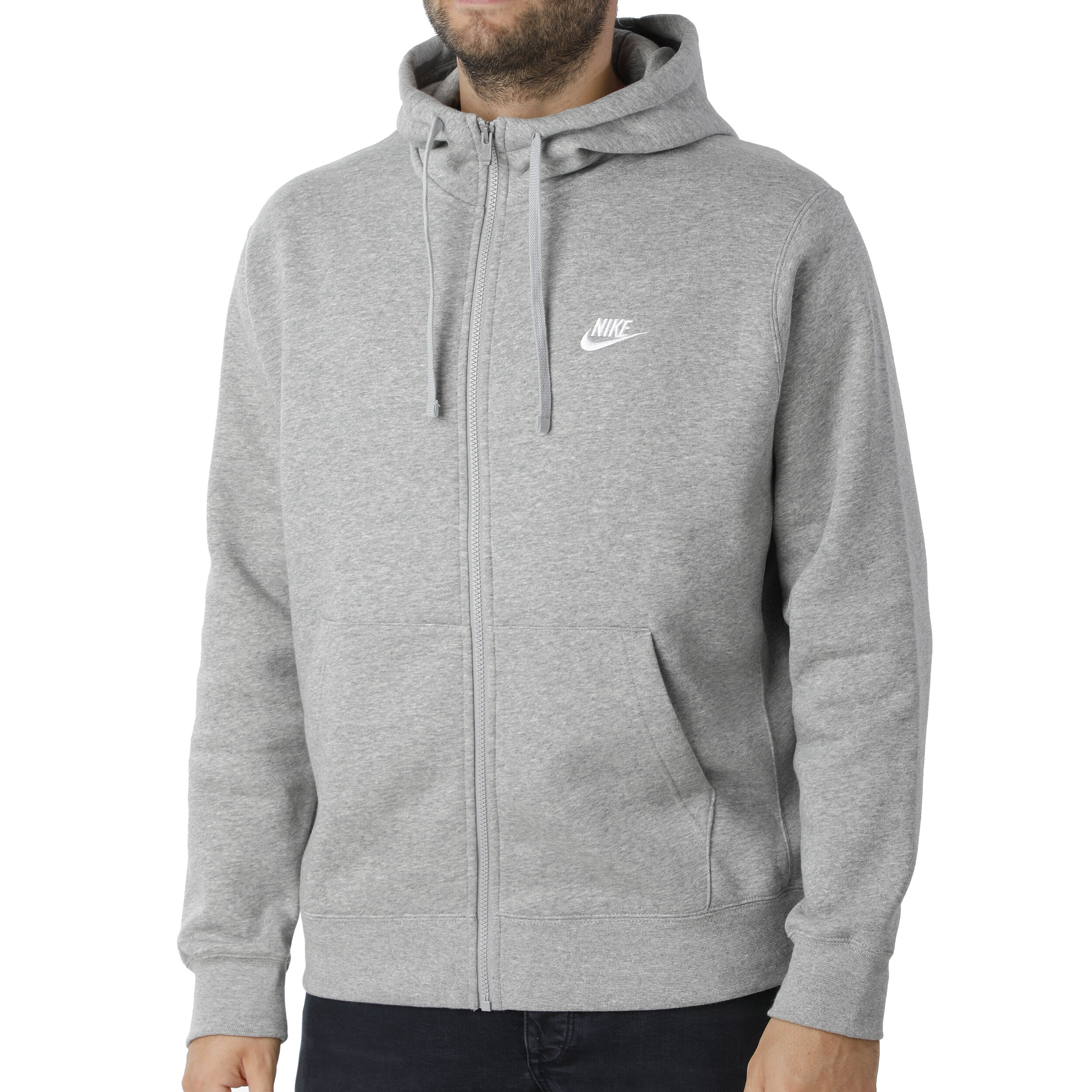 Buy Nike Sportswear Club Gilet En Coton Hommes Gris Clair Blanc online Tennis Point CH