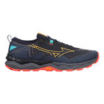 Chaussures de running Mizuno Mizuno Wave Daichi 9                       Chaussure trail Hommes-bleu fonc&eacute;, jaune